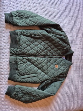 Chaqueta acolchada verde