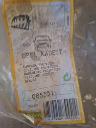 OPEL KADETT E Carcasa Faro Dcho