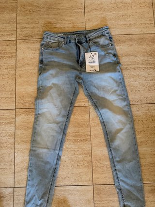 Vaqueros Zara Azul Talla 42