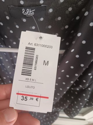 Vestido Lolito Negro Talla M