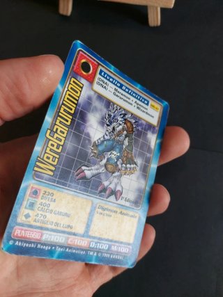 Carta Digimon WereGarurumon MB-47 1ª Edizione 1999