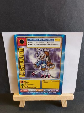 Carta Digimon WereGarurumon MB-47 1ª Edizione 1999
