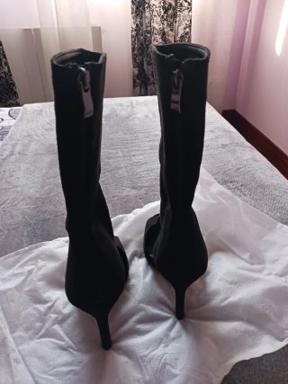 Botines Negros Abiertos