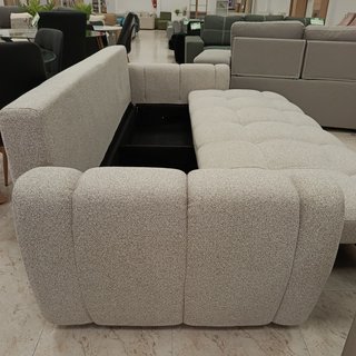 Sofá Belux XF Crema 231cm con Arcón