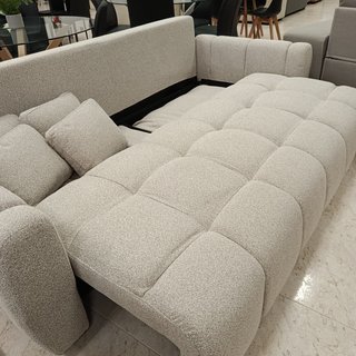 Sofá Belux XF Crema 231cm con Arcón