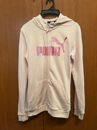 Sudadera con cremallera Puma rosa