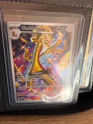 Carta Pokémon Gholdengo 142/128 vendo o cambio