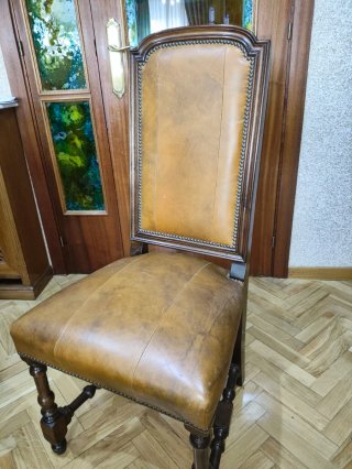 Mesa de Comedor de Madera y 6 Sillas