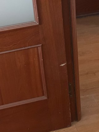 Puerta Doble de Madera con Cristal