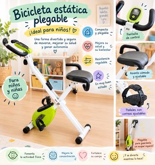 Bicicleta Estática Plegable Infantil