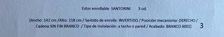 Estor enrollable blanco