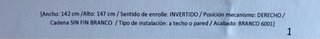 Estor enrollable blanco