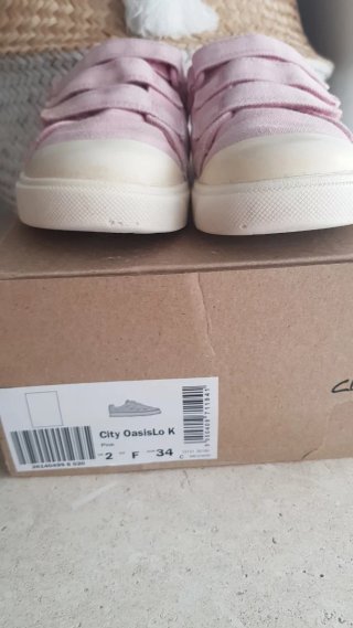 Zapatillas lona Clarks City Vibe K Talla 34