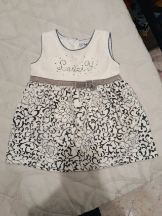 Vestito neonata Losiny bianco e nero