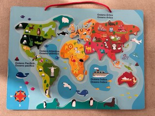 Puzzle Mundo Magnético Educativo