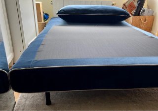 Sofá Cama 1 Plaza Azul