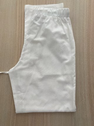 Pantalón de lino blanco