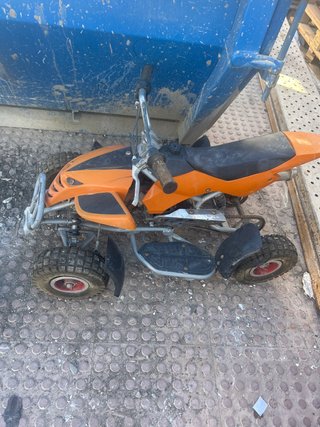 Mini Quad Motocross Naranja y Negro