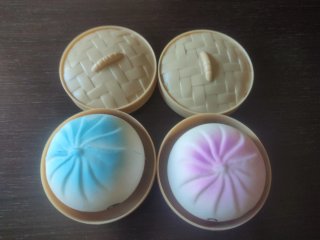 Set di 2 Squishy a forma di Bao