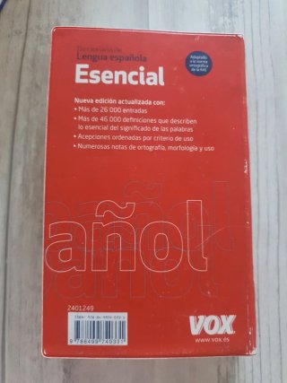 Diccionario de lengua española esencial