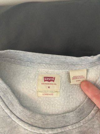 Sudadera Levi's Talla M Nueva Gris