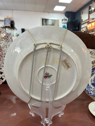 Lote 2 Platos Porcelana Vintage Madrid Oro