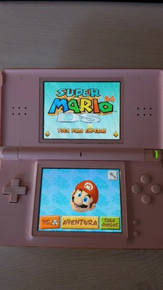 Nintendo DS Lite Rosa + Super Mario
