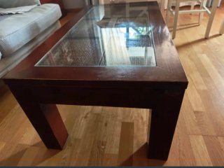 Conjunto de Mesa y Cómoda Auxiliar