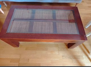 Conjunto de Mesa y Cómoda Auxiliar