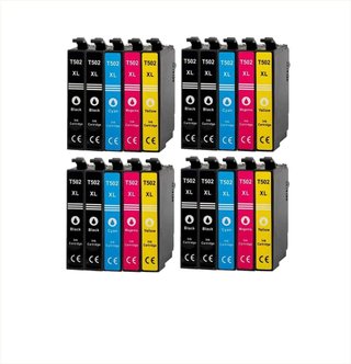 Pack 20x Cartuchos Tinta Epson 502XL Compatibles