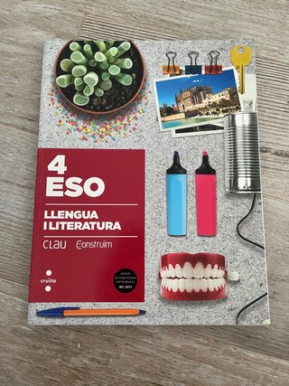 Libro Llengua i literatura 4 ESO