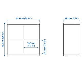 Estantería Kallax IKEA 4 cubos