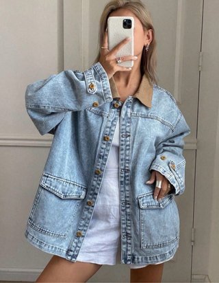 Cazadora vaquera oversize