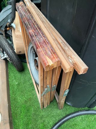 4 caballetes de madera