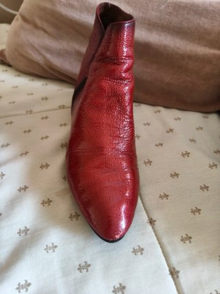 Botines Hispanitas Rojo Charol