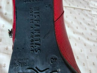 Botines Hispanitas Rojo Charol