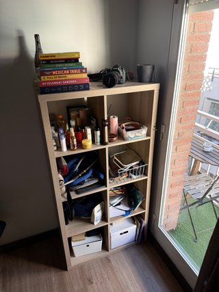 Estantería KALLAX IKEA Roble Tinte Blanco