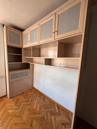 Mueble de Dormitorio con Cama Nido azúl y gris
