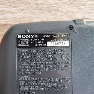 Sony Discman D-E441 ESP2 Groove – Para reparar
