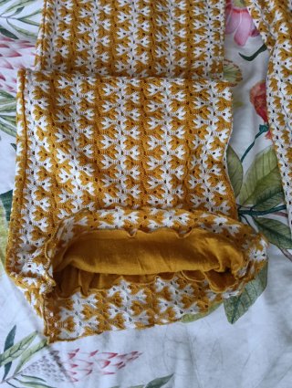 Pantalón de punto estampado