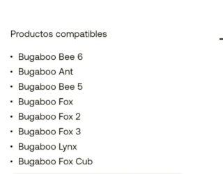Arnés Bugaboo bee 6 correas SOLO HOMBROS