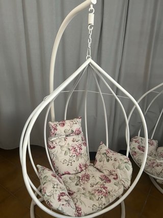 Sillón Huevo Colgante Blanco