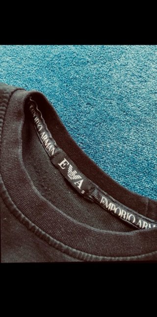 Sudadera EA7 Emporio Armani Negra