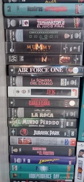 Colección 49 VHS Películas Acción y Aventura