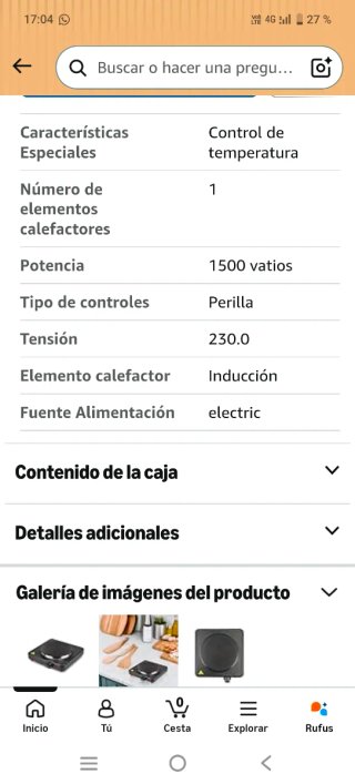 Placa Eléctrica Girmi PE26 1500W