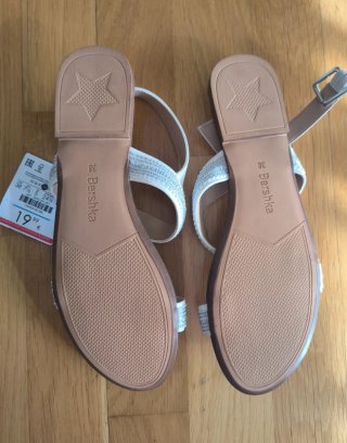Sandalias Bershka Blancas Talla 38