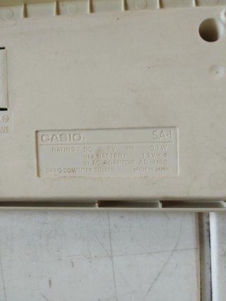 Teclado Casio SA-1 Tone Bank