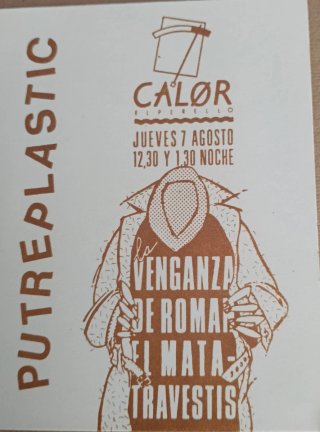 Invitación Calor. 7 agosto de 1986