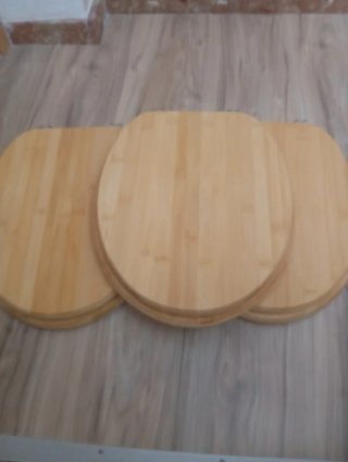 Tapa de WC de bambú