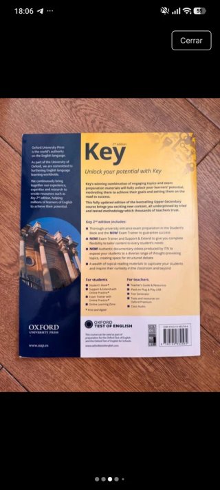 Pack 3 Libros Inglés Oxford Key Bachillerato 1